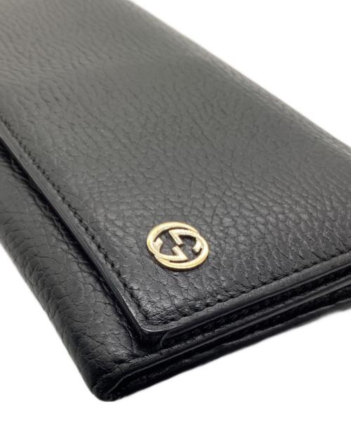GUCCI（グッチ）GUCCI (グッチ) 長財布 ブラックの古着・服飾アイテム