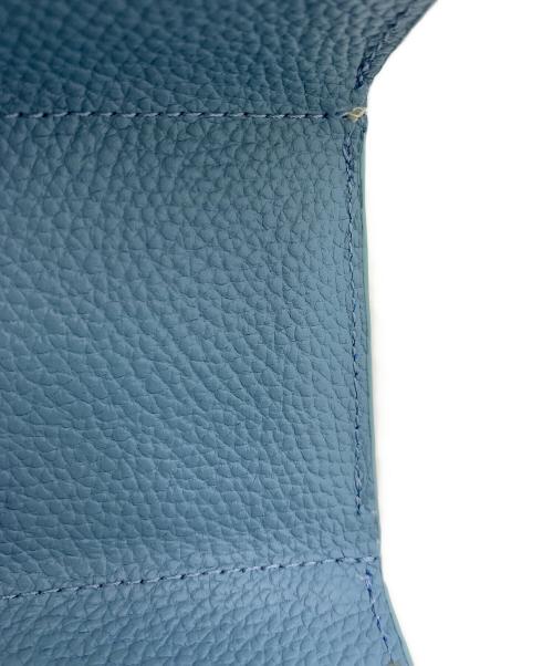 SAN HIDEAKI MIHARA（サンヒデアキミハラ）SAN HIDEAKI MIHARA (サンヒデアキミハラ) 3つ折り財布 スカイブルーの古着・服飾アイテム