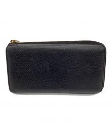 LOUIS VUITTON（ルイ ヴィトン）の古着「L字ファスナー長財布」｜ブラック×ピンク