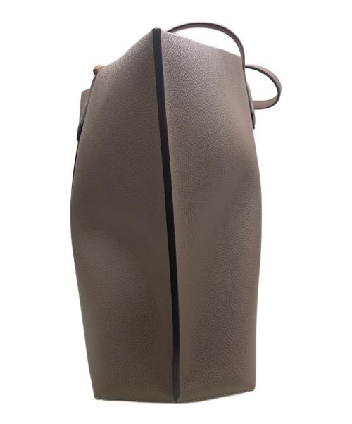 TORY BURCH（トリーバーチ）TORY BURCH (トリーバーチ) トートバッグ モカ×ネイビー×ベージュの古着・服飾アイテム