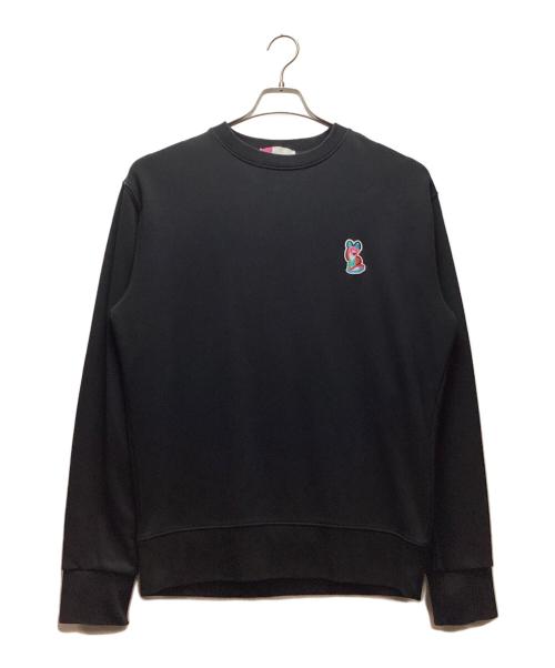 ACIDE MAISON KITSUNE（アシッドメゾンキツネ）ACIDE MAISON KITSUNE (アシッドメゾンキツネ) ワンポイントスウェット ブラック サイズ:Mの古着・服飾アイテム
