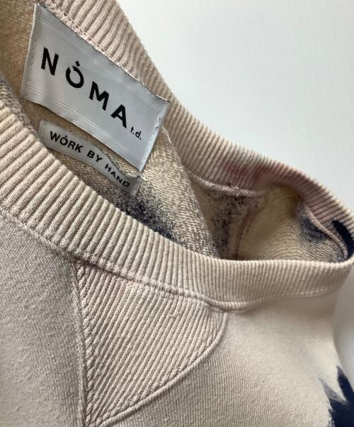 NOMA t.d.（ノーマティーディー）NOMA t.d. (ノーマティーディー) スウェット ベージュ×ネイビー サイズ:4の古着・服飾アイテム