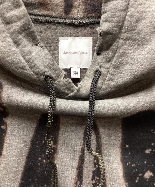 SASQUATCHfabrix.（サスクワッチファブリックス）SASQUATCHfabrix. (サスクワッチファブリックス) デストロイフーディ グレー サイズ:Lの古着・服飾アイテム