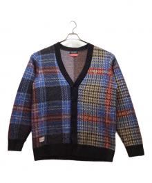 FRED PERRY×CHARLES JEFFREY（フレッドペリー×チャールズジェフリー）の古着「ニットカーディガン」｜ブルー×ブラック