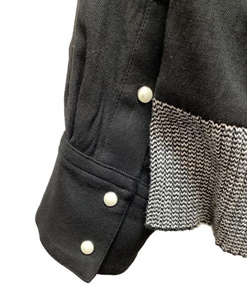 SASQUATCHfabrix.（サスクワッチファブリックス）SASQUATCHfabrix. (サスクワッチファブリックス) ウエスタンPOシャツ ブラック サイズ:Lの古着・服飾アイテム