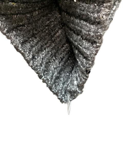 Omekashi（オメカシ）Omekashi (オメカシ) スパンコールニットカーディガン ライトグレー サイズ:Freeの古着・服飾アイテム