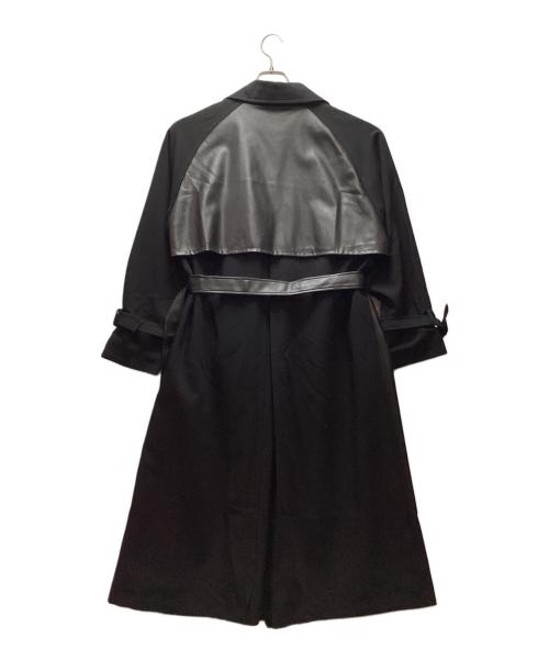 HARE（ハレ）HARE (ハレ) フェイクレザー切替コート ブラック サイズ:Freeの古着・服飾アイテム