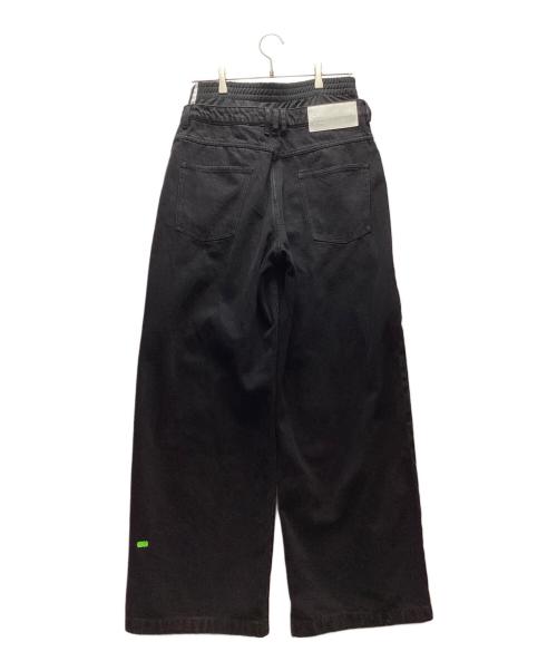 adidas（アディダス）adidas (アディダス) KSENIA SCHNAIDER (クセニア シュナイダー) ボクサーショートジーンズ ブラック サイズ:78.5cmの古着・服飾アイテム