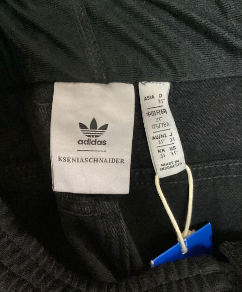 adidas（アディダス）adidas (アディダス) KSENIA SCHNAIDER (クセニア シュナイダー) ボクサーショートジーンズ ブラック サイズ:78.5cmの古着・服飾アイテム