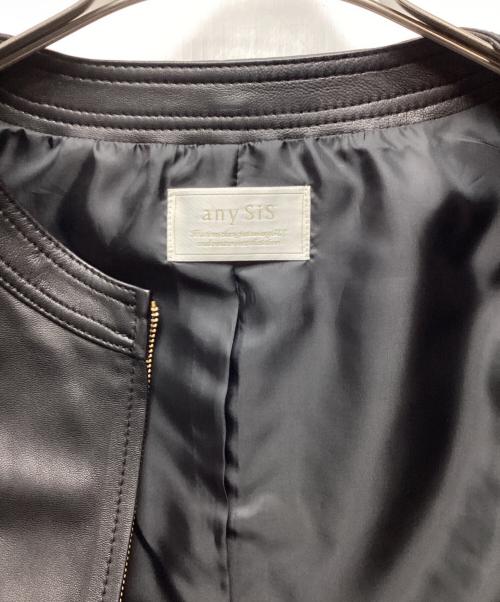 any Sis（エニィスィス）any Sis (エニィスィス) シングルライダースジャケット ブラック サイズ:Sの古着・服飾アイテム