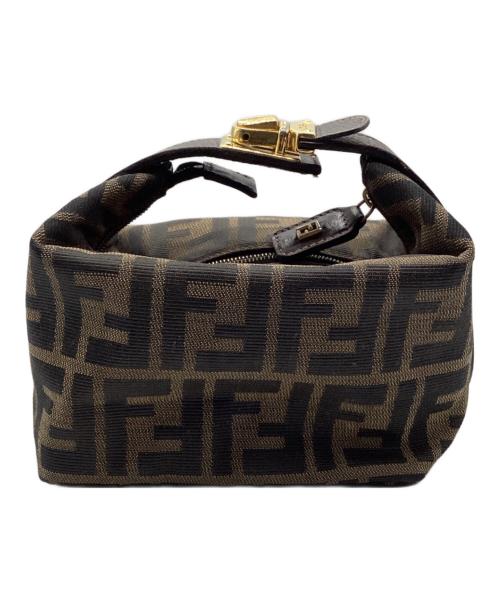 FENDI（フェンディ）FENDI (フェンディ) バニティバッグ ブラウンの古着・服飾アイテム