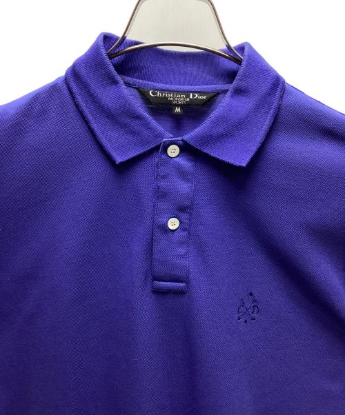 Christian Dior MONSIEUR（クリスチャンディオールムッシュ）Christian Dior MONSIEUR (クリスチャンディオールムッシュ) ポロシャツ ブルー サイズ:Mの古着・服飾アイテム