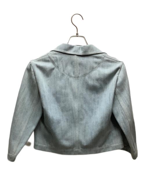 AKRIS punto（アクリスプント）AKRIS punto (アクリスプント) デニムテーラードショートジャケット ブルー サイズ:SIZE36 未使用品の古着・服飾アイテム