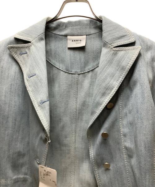 AKRIS punto（アクリスプント）AKRIS punto (アクリスプント) デニムテーラードショートジャケット ブルー サイズ:SIZE36 未使用品の古着・服飾アイテム