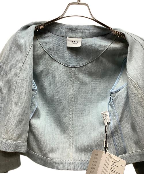 AKRIS punto（アクリスプント）AKRIS punto (アクリスプント) デニムテーラードショートジャケット ブルー サイズ:SIZE36 未使用品の古着・服飾アイテム