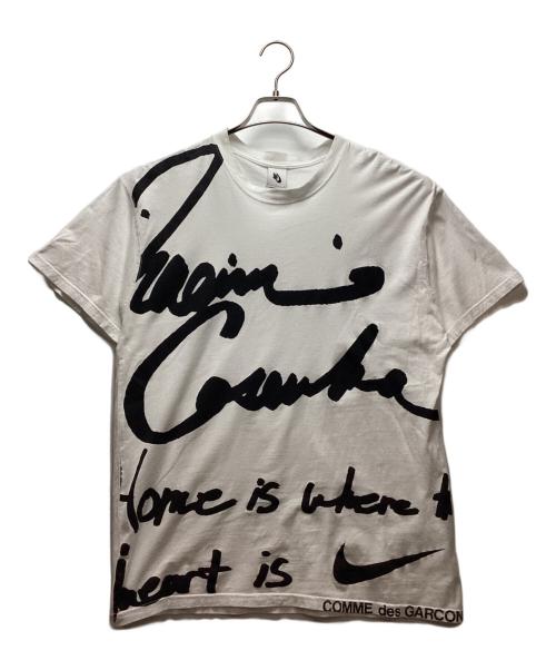 NIKE（ナイキ）NIKE (ナイキ) COMME des GARCONS (コムデギャルソン) 半袖Tシャツ ホワイト サイズ:Lの古着・服飾アイテム