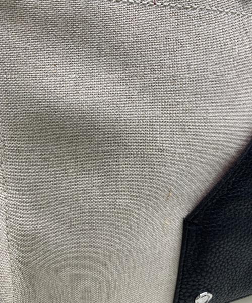 A.D.M.J.（エーディーエムジェイ）A.D.M.J. (エーディーエムジェイ) トートバッグ ベージュ×ブラックの古着・服飾アイテム