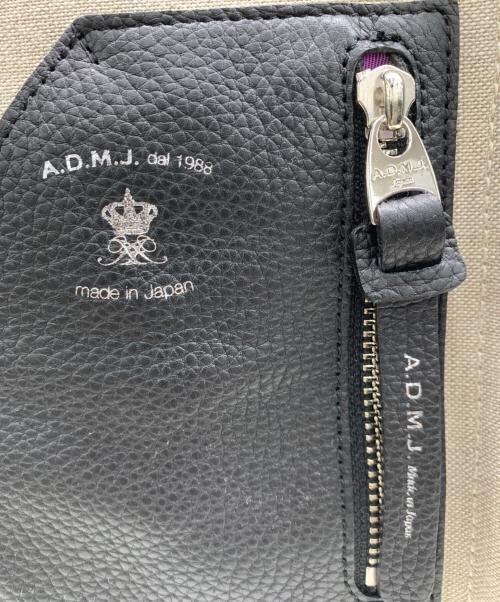 A.D.M.J.（エーディーエムジェイ）A.D.M.J. (エーディーエムジェイ) トートバッグ ベージュ×ブラックの古着・服飾アイテム