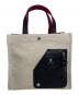 A.D.M.J.（エーディーエムジェイ）の古着「トートバッグ」｜ベージュ×ブラック