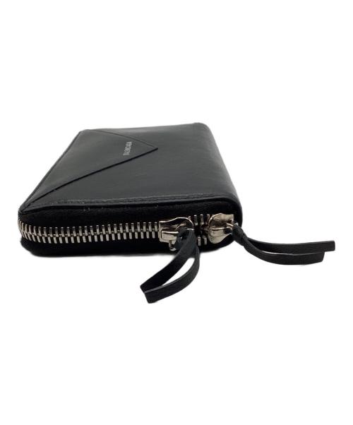 BALENCIAGA（バレンシアガ）BALENCIAGA (バレンシアガ) ラウンドファスナー長財布 ブラックの古着・服飾アイテム
