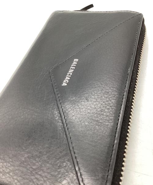 BALENCIAGA（バレンシアガ）BALENCIAGA (バレンシアガ) ラウンドファスナー長財布 ブラックの古着・服飾アイテム