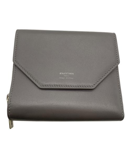 BALENCIAGA（バレンシアガ）BALENCIAGA (バレンシアガ) 3つ折り財布 グレーの古着・服飾アイテム