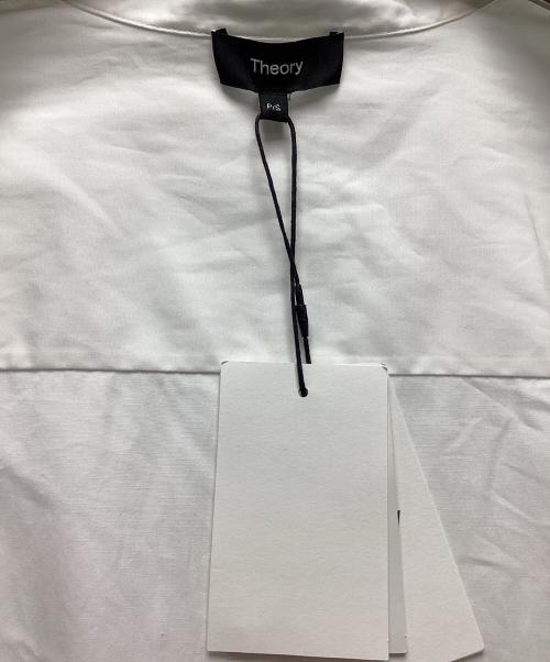 theory（セオリー）theory (セオリー) バンドカラーシャツ ホワイト サイズ:Sの古着・服飾アイテム