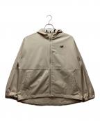 NEW BALANCEニューバランス）の古着「フーデッドウーブンジャケット」｜ベージュ