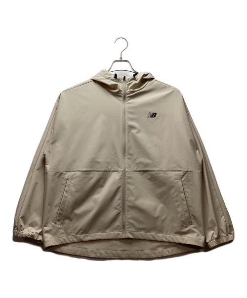 NEW BALANCE（ニューバランス）NEW BALANCE (ニューバランス) フーデッドウーブンジャケット ベージュ サイズ:Lの古着・服飾アイテム