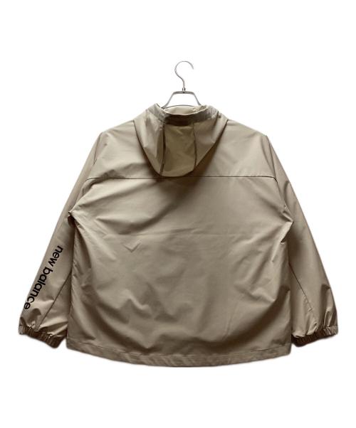 NEW BALANCE（ニューバランス）NEW BALANCE (ニューバランス) フーデッドウーブンジャケット ベージュ サイズ:Lの古着・服飾アイテム