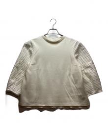 NOLLEY'S（ノーリーズ）の古着「ラッセルレースブラウス」｜ベージュ