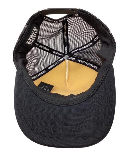 Hysteric Glamour（ヒステリックグラマー）Hysteric Glamour (ヒステリックグラマー) キャップ ブラック×ホワイト サイズ:Freeの古着・服飾アイテム