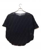 DES PRESデ プレ）の古着「タックステッチドルマンスリーブプルオーバー」｜ネイビー