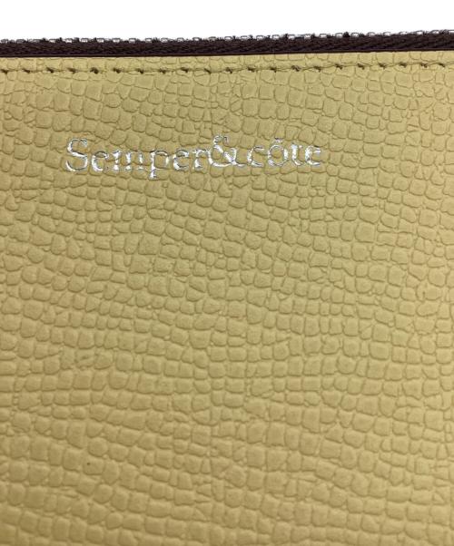 Semper&cote（センペルアンドコッテ）Semper&cote (センペルアンドコッテ) 長財布 イエローの古着・服飾アイテム