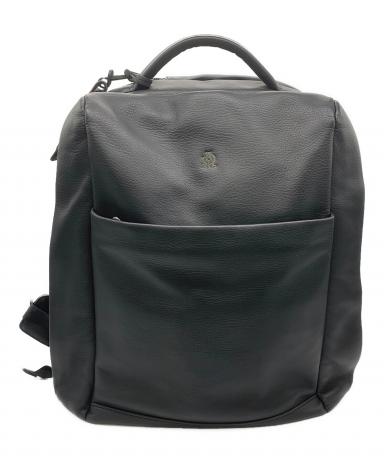 中古・古着通販】dunhill (ダンヒル) オールレザーリュック ブラック