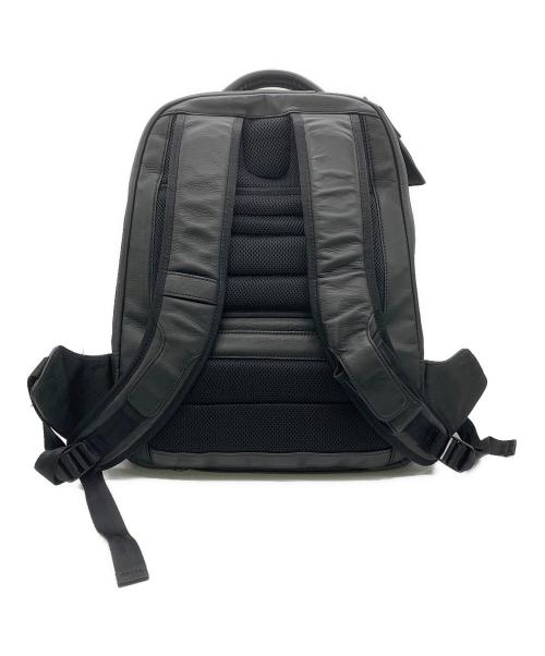 dunhill（ダンヒル）dunhill (ダンヒル) オールレザーリュック ブラックの古着・服飾アイテム