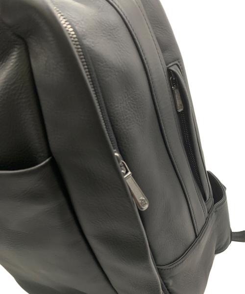 dunhill（ダンヒル）dunhill (ダンヒル) オールレザーリュック ブラックの古着・服飾アイテム