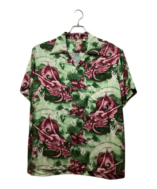 Sun Surf（サンサーフ）Sun Surf (サンサーフ) アロハシャツ グリーン サイズ:Sの古着・服飾アイテム