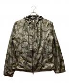 MARK&LONAマークアンドロナ）の古着「スカルカモフラナイロンジャケット」｜オリーブ