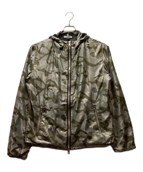 MARK&LONA（マークアンドロナ）MARK&LONA (マークアンドロナ) スカルカモフラナイロンジャケット オリーブ サイズ:50の古着・服飾アイテム