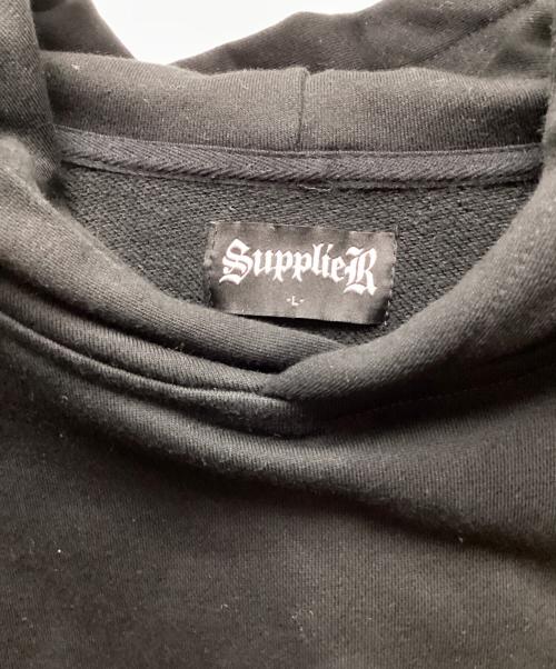 SUPPLIER（サプライヤー）SUPPLIER (サプライヤー) プルオーバーパーカー ブラック サイズ:Lの古着・服飾アイテム