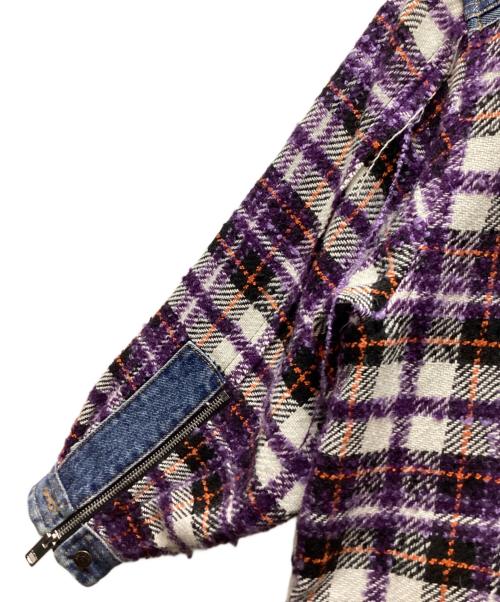 DIESEL（ディーゼル）DIESEL (ディーゼル) デニムジャケット ブルー×パープル サイズ:XXSの古着・服飾アイテム