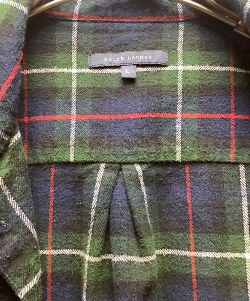 RALPH LAUREN（ラルフローレン）RALPH LAUREN (ラルフローレン) シャツワンピース グリーン サイズ:Lの古着・服飾アイテム