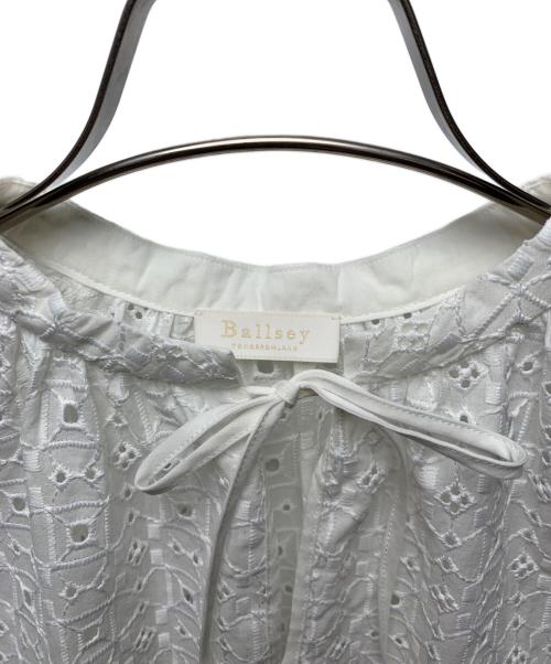 BALLSEY（ボールジィ）BALLSEY (ボールジィ) 半袖ブラウス ホワイト サイズ:36の古着・服飾アイテム