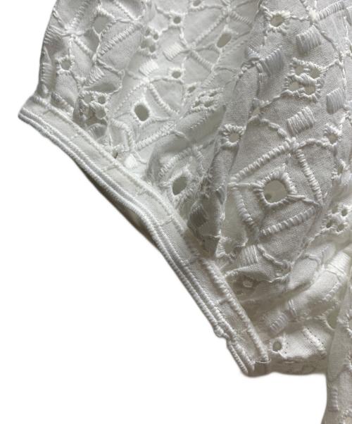 BALLSEY（ボールジィ）BALLSEY (ボールジィ) 半袖ブラウス ホワイト サイズ:36の古着・服飾アイテム