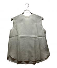 TOMORROW LAND（トゥモローランド）の古着「ノースリーブブラウス」｜ホワイト