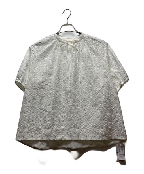 BALLSEY（ボールジィ）BALLSEY (ボールジィ) 半袖ブラウス ホワイト サイズ:36の古着・服飾アイテム