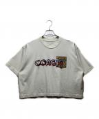 COACH×mint+serfコーチ×ミントアンドサーフ）の古着「半袖カットソー」｜ホワイト