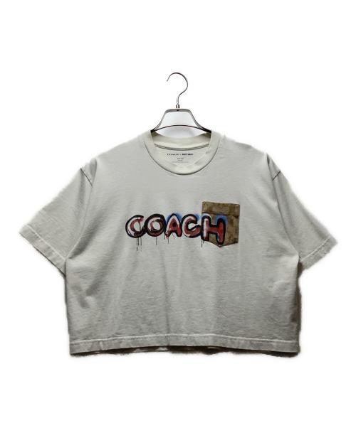 COACH（コーチ）COACH (コーチ) mint+serf (ミントアンドサーフ) 半袖カットソー ホワイト サイズ:Mの古着・服飾アイテム