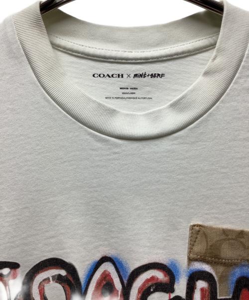 COACH（コーチ）COACH (コーチ) mint+serf (ミントアンドサーフ) 半袖カットソー ホワイト サイズ:Mの古着・服飾アイテム